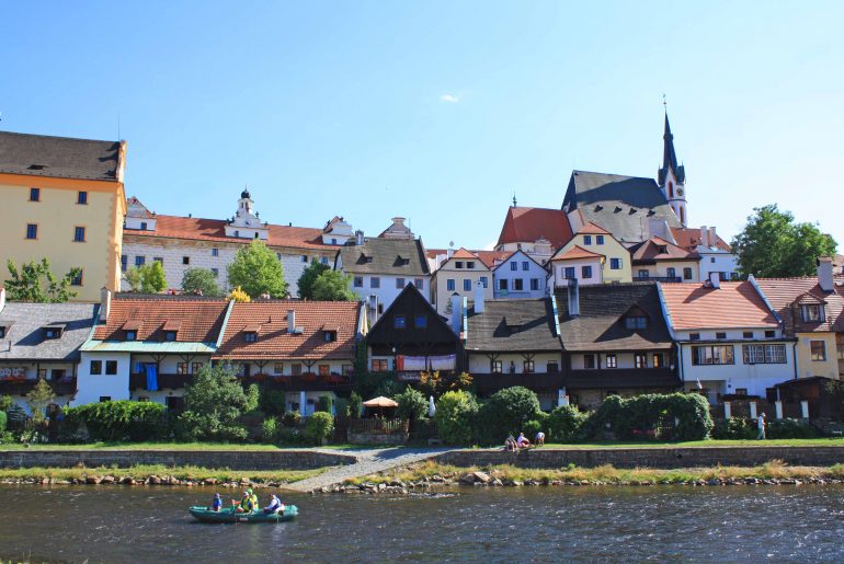 Ceskey Krumlov, Bootsfahrt, Moldau