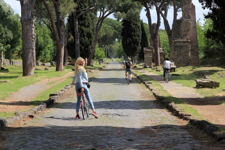 4 days in Rome, Via Appia, bycicle tour, historical road,