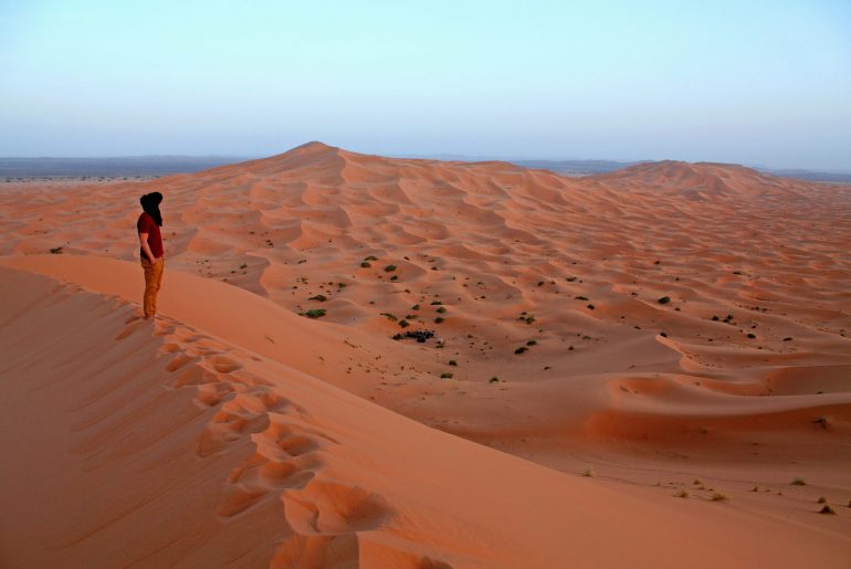 Erg Chebbi, Merzouga, Sahara Desert, high dunes, 2 weeks in Morocco