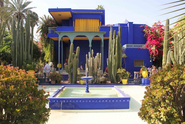 Jardin Majorelle in Marrakesh, Yves Saint Laurent, Oasis, Garden