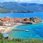 Budva Beach, best City Beach View, viewpoint, tourist attraction