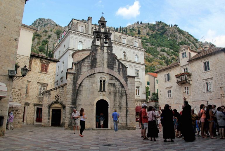 Kotor, Church of Sveti Luka in Piazza Greca, old town