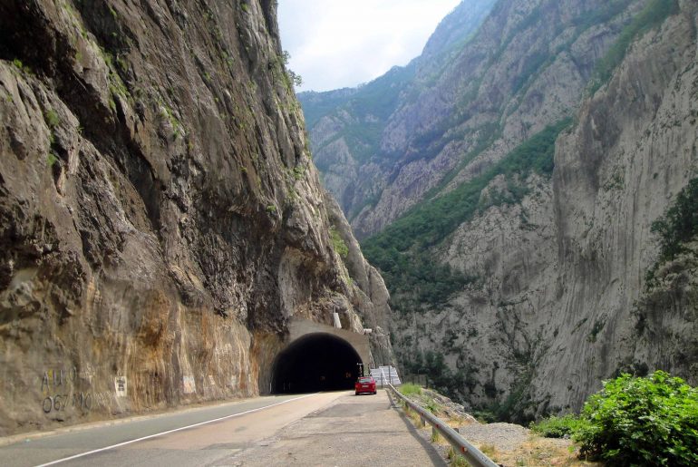 Montenegro, Moraca River, Canyon, Roadtrip, Driving by car