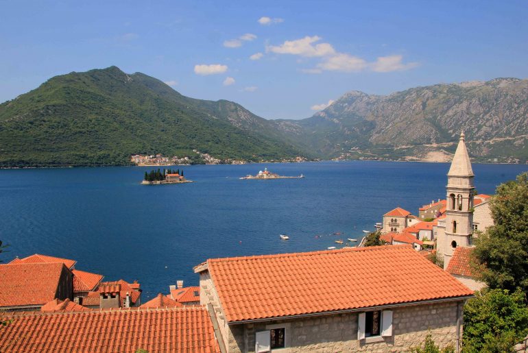 Montenegro road trip itinerary, Perast islands, viewpoint