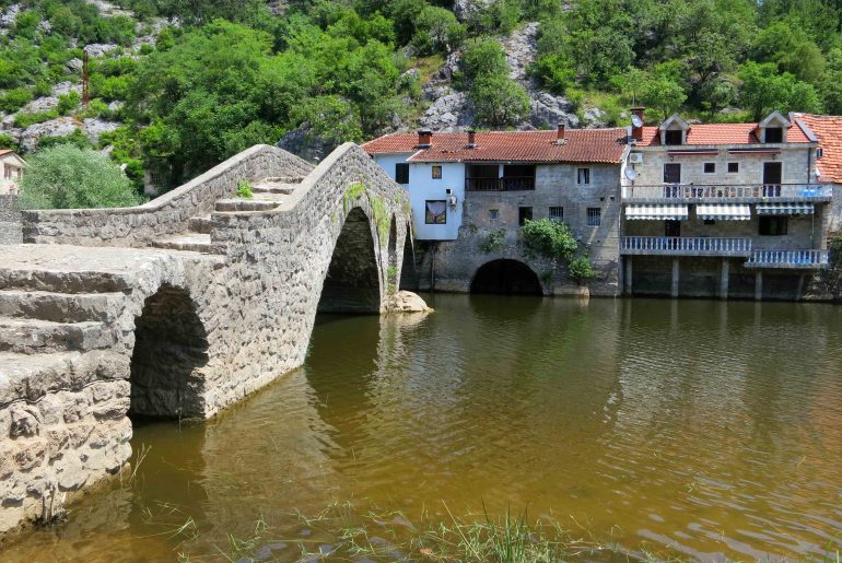 Rijeka Crnojevica , old bridge, travel guide, Montenegro road trip itinerary