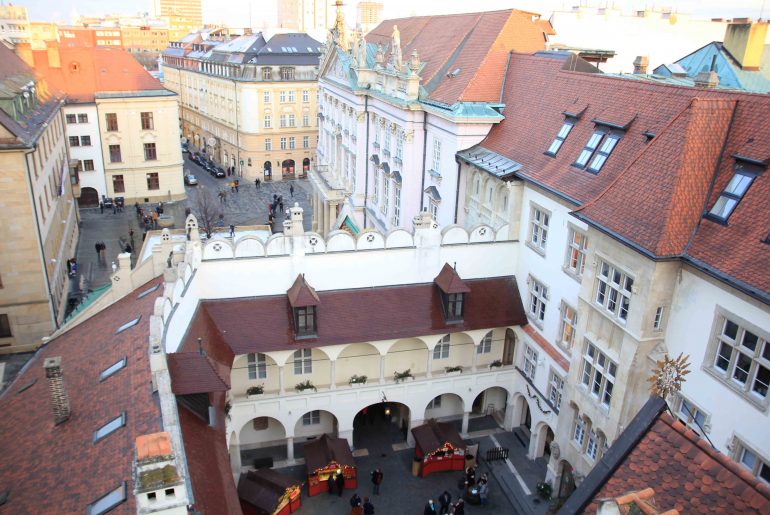 viewpoint, old town hall, christmas market, winter, city trip, sightseeing,