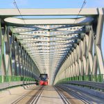 Bratislava, Stary Most Bridge, Tram