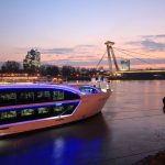 night shot, ufo, river, tourist attraction, sights,