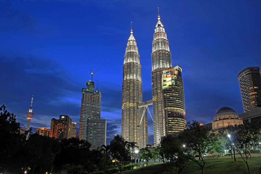 Petronas Twin Towers, Kuala Lumpur, Malaysia backpacking trip itinerary,