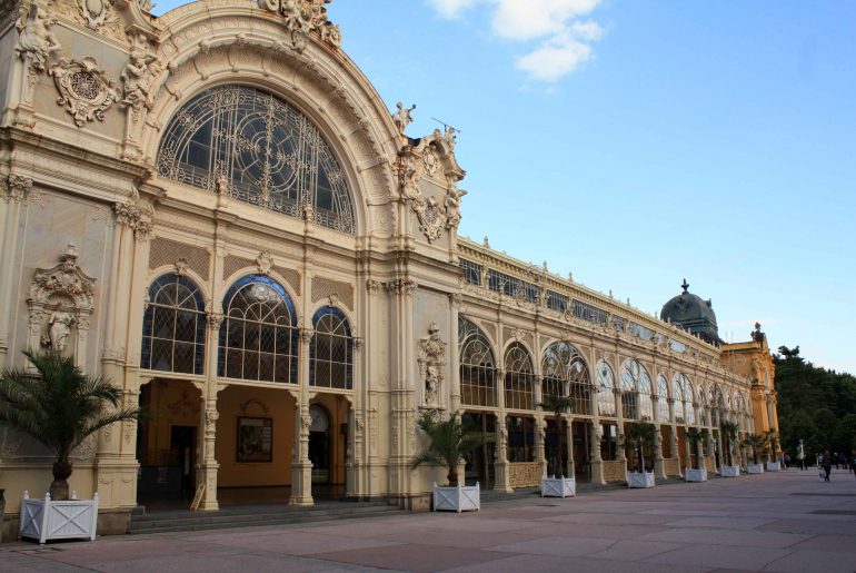 The spa colonnade, Marienbad, tourist attraction, czech republik