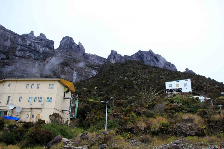 Hiking trail, mountain huts, Sabah