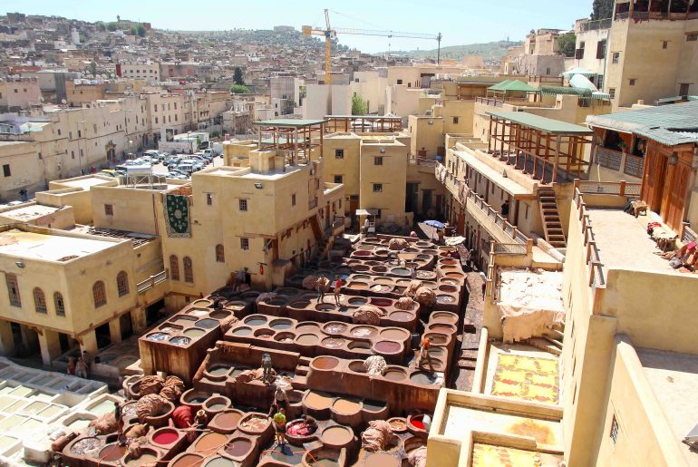 Fes, Chouara Tannery, Gerberei, Sehenswürdigkeit, Marokko
