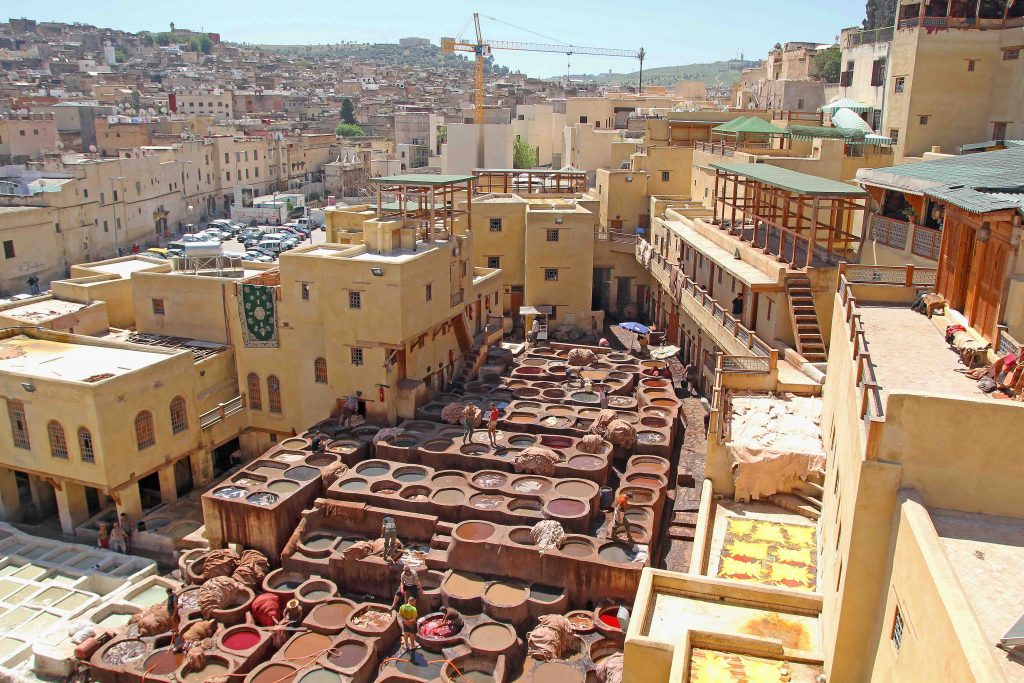 Chouara, Chaouwara, Tannery, Fes, Tanneries, leather Tannery, old town, medina, tourist attraction