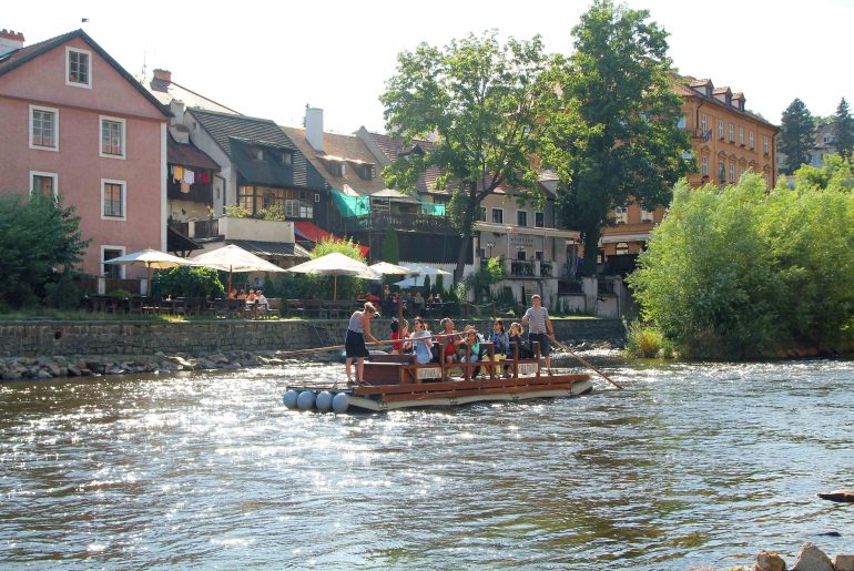 Ceskey Krumlov, Bootsfahrt, Moldau