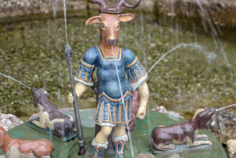 Salzburg, Trick Fountain, Wasserspiele, sight, tourist attraction, Austria