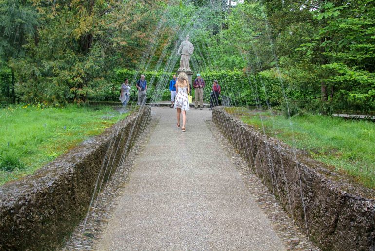 Salzburg, Trick Fountain, Wasserspiele, sight, tourist attraction, Austria