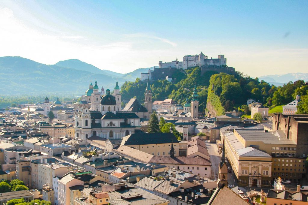 Salzburg, Mönchsberg, Hohensalzburg