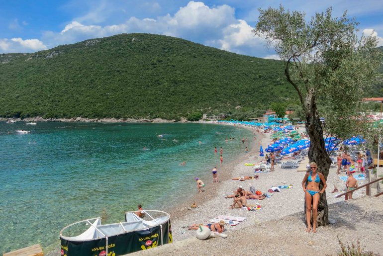 Zanjici Beach Beach, Kotor Bay, Lustica, beach, holiday, sandy beach