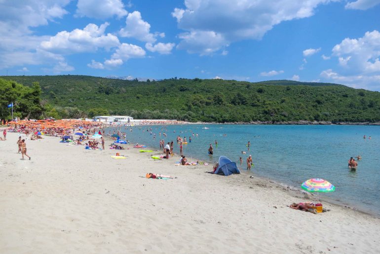 Blue Horizons Beach, Kotor Bay, Lustica, beach, holiday, sandy beach