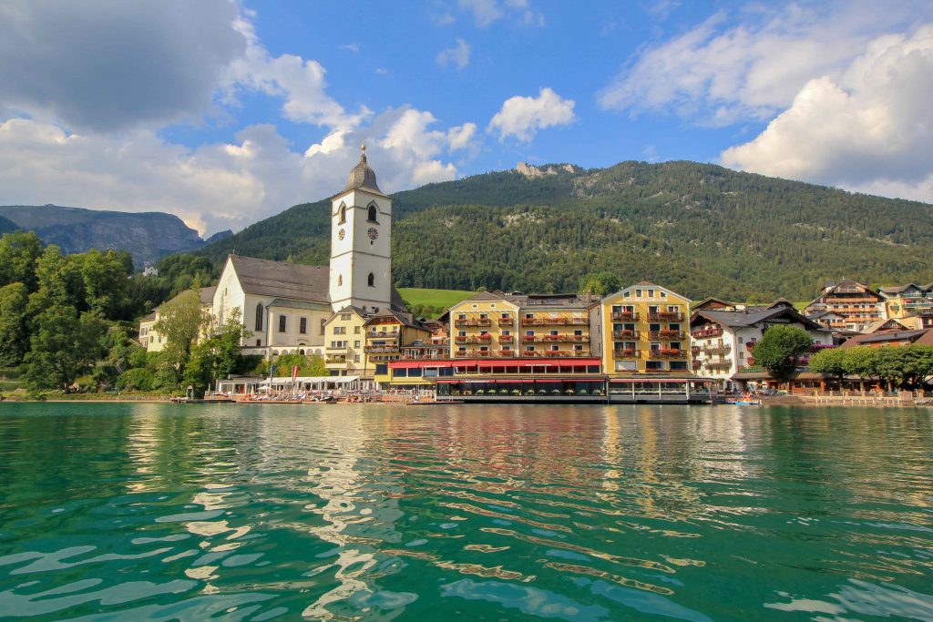 Lake Wolfgang, Wolfgangsee, Austria, Im Weissen Rössl, weisses Rössl, St. Wolgang, Wolfgangsee