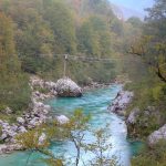Soca Tal, Kozjak Wasserfall, Kobarid, Slowenien, Triglav Nationalpark
