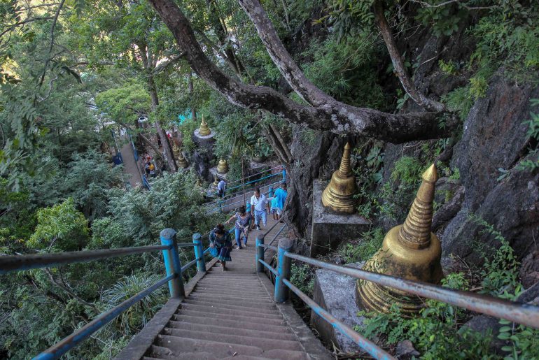 Tiger Cave Tempel, Krabi, Stufen, Aufstieg, Treppen