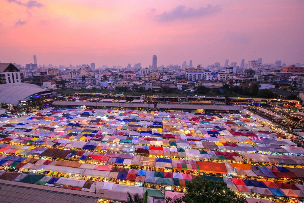 Train Night Market, Ratchada, Bangkok, New Rot Fai Market, Bangkok