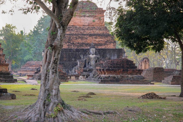 Wat Mahathat, Sukhothai Historical Park, Temple, Thailande