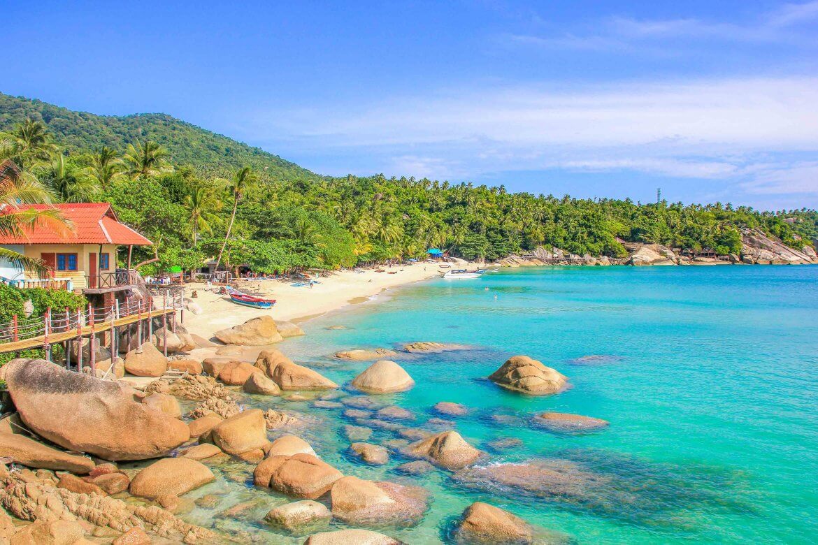 Koh Phangan, Haad Yuan Beach, Thailande