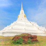 Wat Phu Khao Thong, White Temple, Ayutthaya
