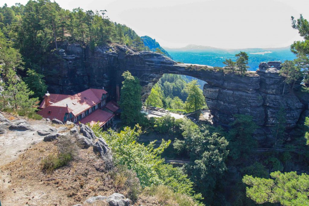 Prebischtor, Böhmische Schweiz, Tschechien, Wandeung