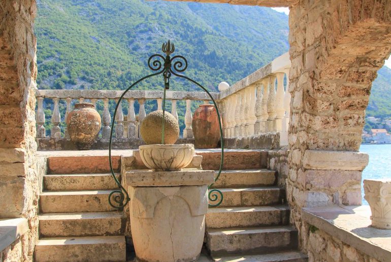 Kircheninsel, Perast, Bucht von Kotor, Gospa od Škrpjela