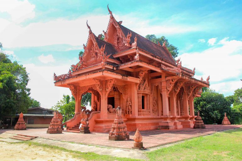 Wat Ratchathammaram, Red Temple, Koh Samui, Thailand