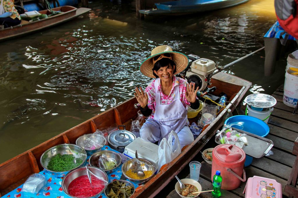 Taling Chan Floating Market, Schwimmender Markt, Bangkok