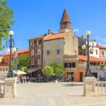 La place Petar Zoranić, Zadar, Croatie