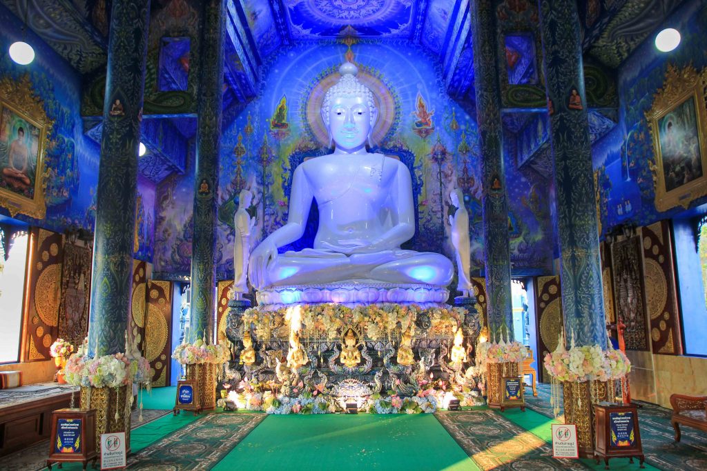 Blue Temple, Wat Rong Seur Ten, Chiang Rai, Thailand
