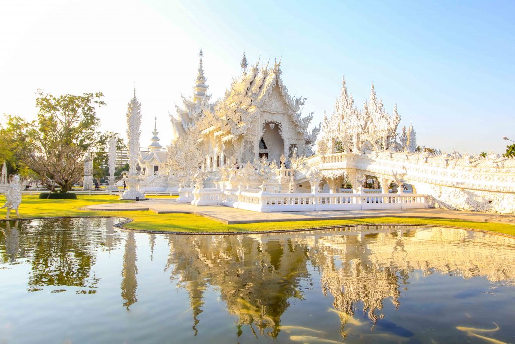 Weißer Tempel, Chiang Rai, Thailand, Ausflug ab Chiang Mai