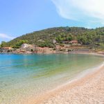 Plage de Prapatna, Hvar, Jelsa, Croatie