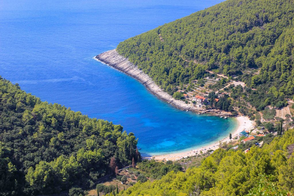 Beach Pupnatska Luka, Korcula, Croatia