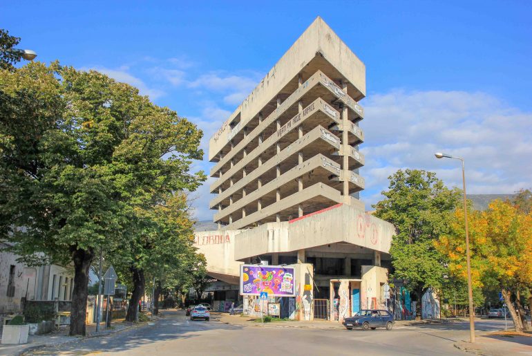 Snipper Tower, Mostar, Bosnia, Spanish Square