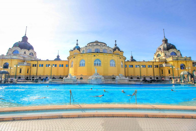 Szechenyi Baths, Thermal Bath, Budapest, Pool