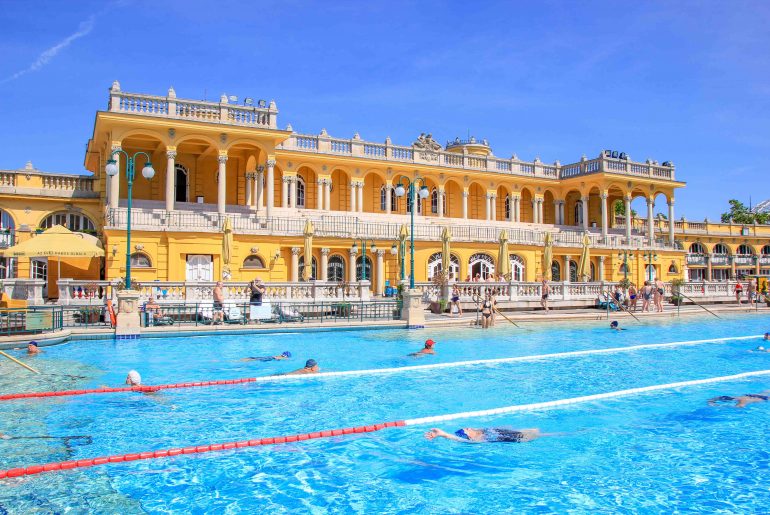 Szechenyi Baths, Thermal Bath, Budapest, Pool