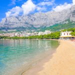 Plage de Makarska, Croatie