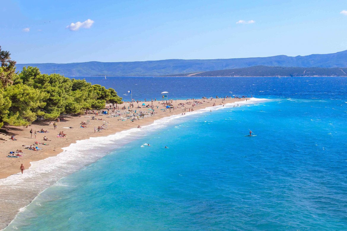 Zlatni Rat Strand, Bol, Kroatien, Insel Brac