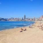 Playa de Poniente, Beach, Benidorm, Spain