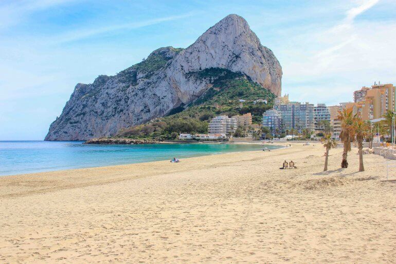 Playa de la Fossa, Beach, Calpe, Alicante, Spain