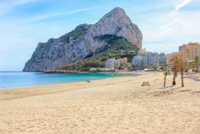 Playa de la Fossa, Beach, Calpe, Alicante, Spain