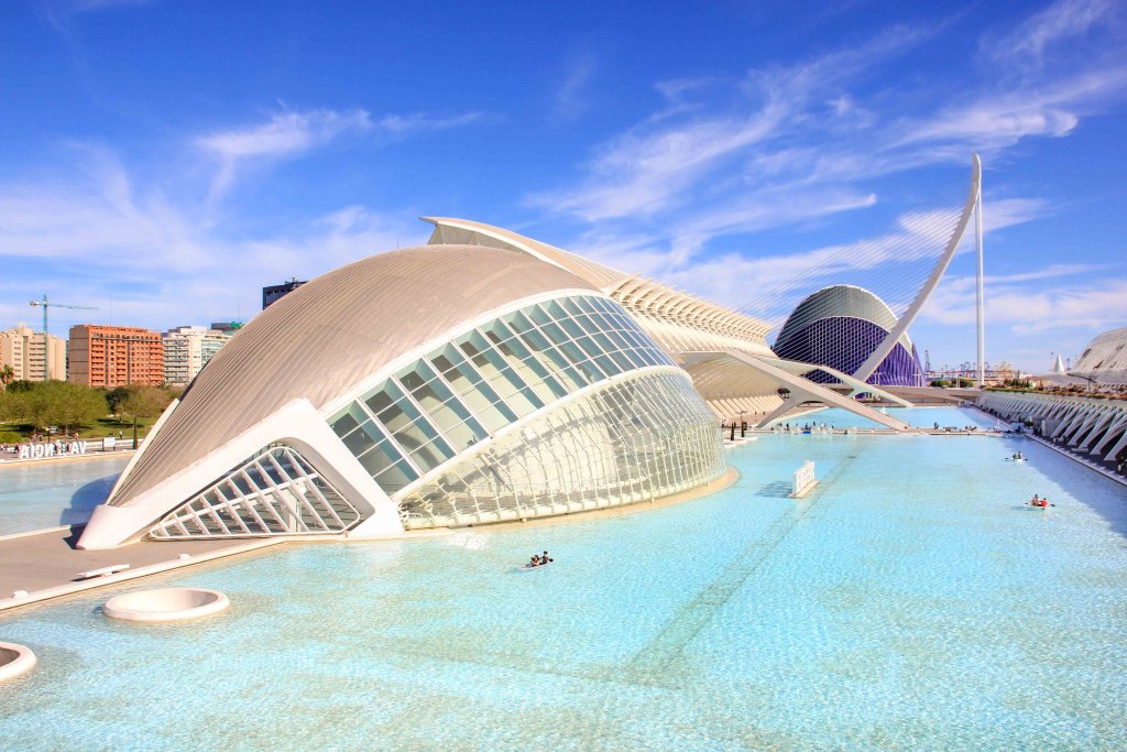 Ciutat de les Arts i les Ciències, City of Arts and Science, Valencia, Spain