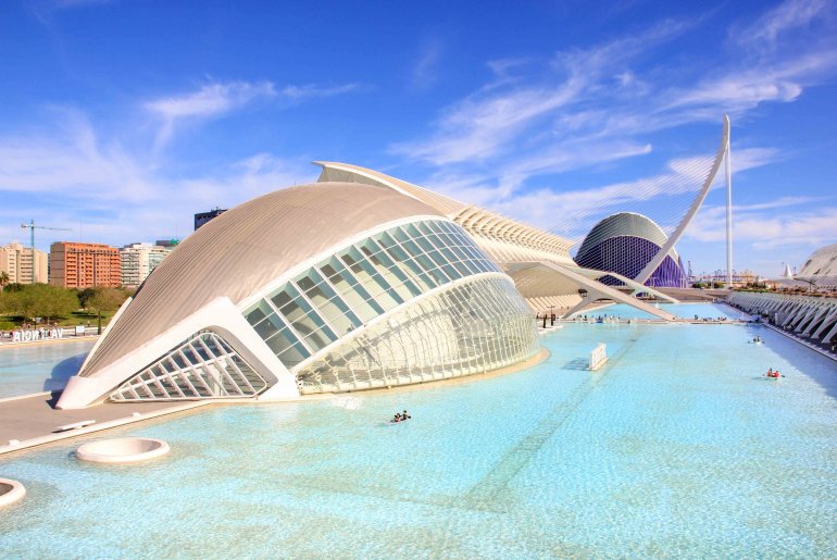 Ciutat de les Arts i les Ciències, City of Arts and Science, Valencia, Spain