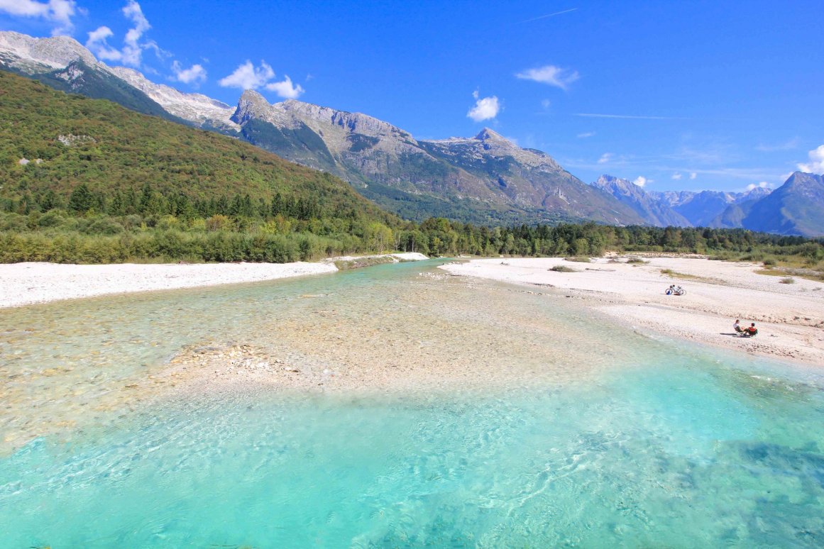 Soca Tal in Bovec @Jürgen Reichenpfader